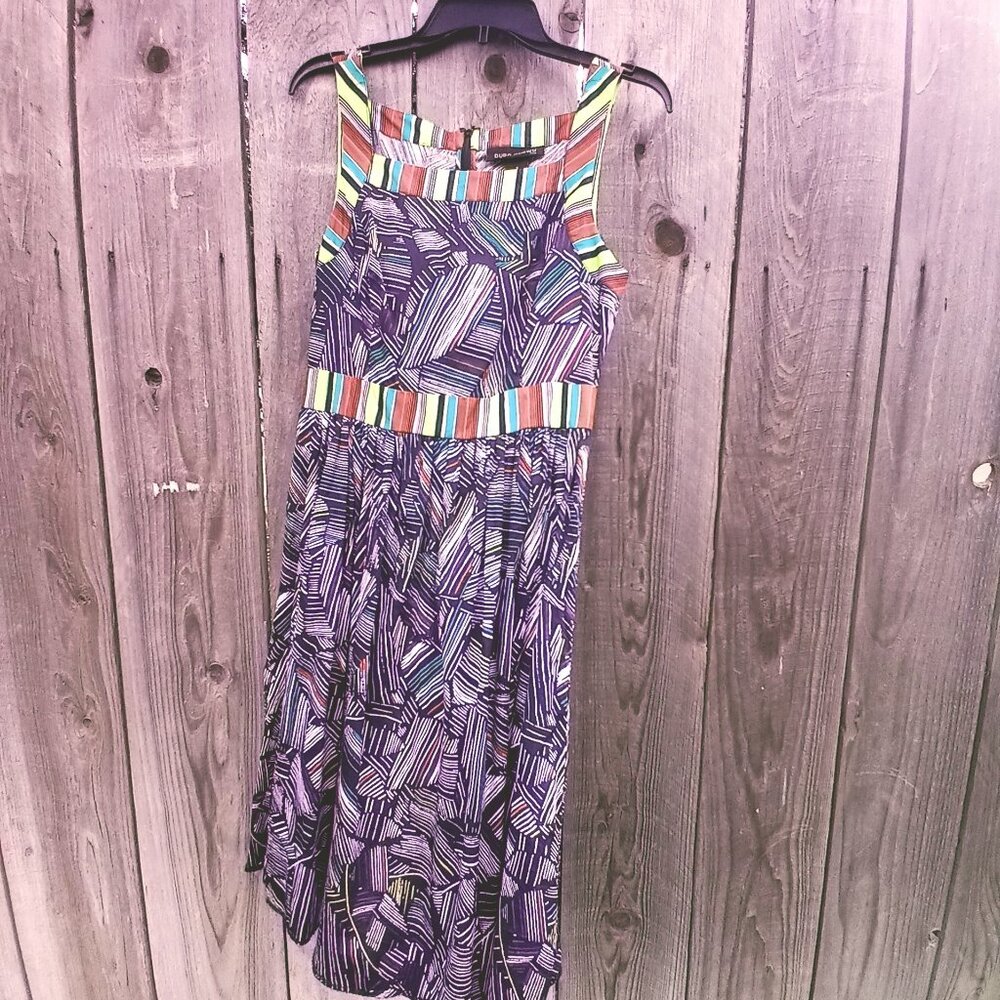 Duro Olowu Geometric Print Sleeveless Sundress 8 Colored Square Neck Summer